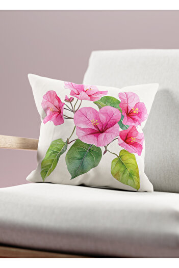 Filamente Double Sided Digital Printing Throw Pillow Cover Floral Pattern