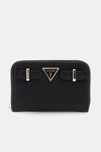 Guess Eco Ali Slg Medium Zip Around Women's Black Wallet Swbg9511140-Bla