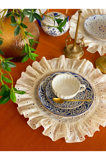 HOME OF BLOSSOM 2Li Cream Scallop American Service