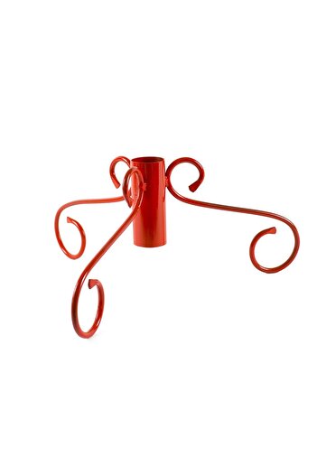 Decorer Red wrought iron Christmas tree stand 40 cm x 28 H