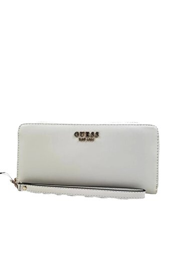 Guess Laurel Slg Large Zip Around Women's Ecru Wallet Swvc8500146-Bon
