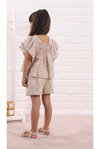 Ahenk Baby Kids Baby Girl Kids Cotton Casual Stylish Double Bottom Top Set