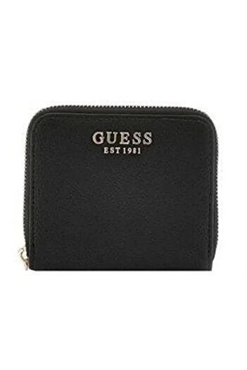 Guess Laurel Slg Small Zip Around Women's Black Wallet Swbg8500137-Bla