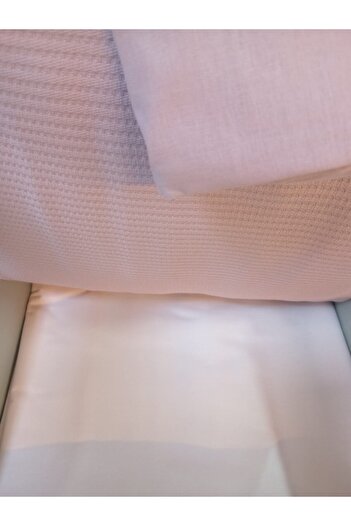 Özdilek Single 100% Cotton Pique Set Rose-Powder