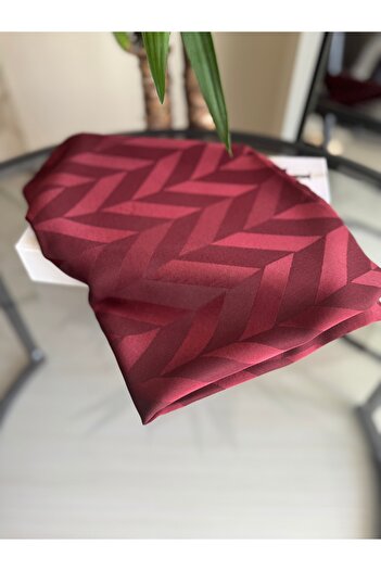 VALORSCARF Valorscarfs Fish Back Pattern Jacquard Shawl Red