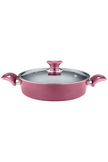 Arzu Çelik - 26 cm Non-Stick Pot with Glass Lid (Glass Lid)