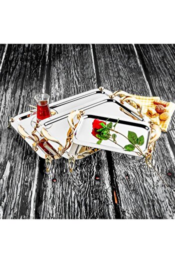 ÖZLİFE Ecrin Small Size Footed Tea Tray