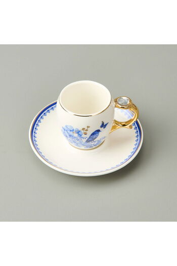 MATMEL Kitchen 4 Piece Birdy Cup Set - White / Blue