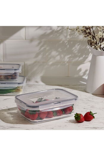 MATMEL Colorful Rectangular Compartment Storage Container, 1.4 Lt, Practical and Stylish Kitchen Utensil