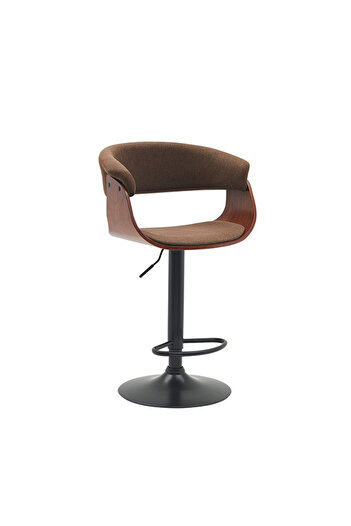 Generic Bar Stool Modern Adjustable Height Fabric Upholstered 360°Swivel Bar Chairs for Cafe & Dining Room