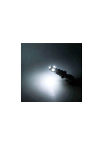 OEM Bec W5W T10, 5 LED, SMD, CAN-BUS, 12V, 5W, lumina alb rece ~7000k, latime 12 mm