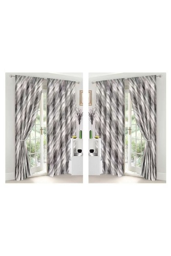 CHIRASO CHIRASO Finet Bedding Set, 8 Pieces with 2 Curtains, Fitted Sheet 180x200, Duvet Cover 200x230, 4 Pillowcases