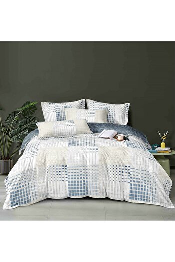 CHIRASO CHIRASO Finet Bedding Set, 4 Pieces, Sheet 140x200, Duvet Cover 160x200, 2 Pillowcases, with print