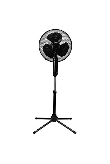Everest FAN10 EcoWind Siyah 16 Maks 45W 3 Kademe 1100RPM Metal Yıldız Ayak 3 Bıçaklı Vantilatör/ Per