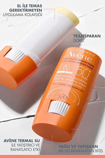 Avene SPF 50+ Stick Güneş Kremi 8gr + Termal Su 50ml Rahatlatıcı Set