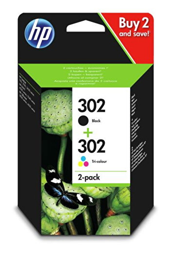 HP Original HP 302 Cartridge Set / X4D37AE