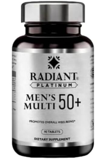 RADIANT PLATINUM Men Multi 50+ | Promotes Overall Wellbeing | Supports Energy Production & Heart Hea