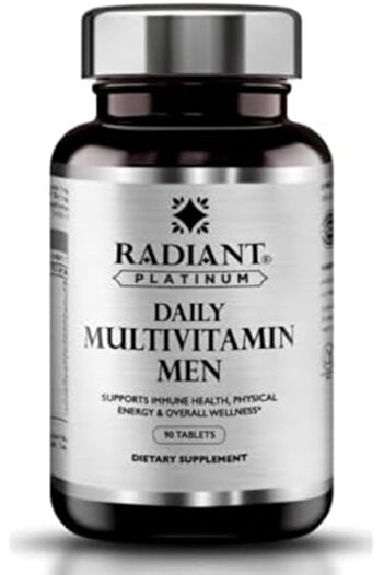 RADIANT PLATINUM Multivitamin Men | Supports Overall Wellbeing & Keeps You Active | Supports Nervous