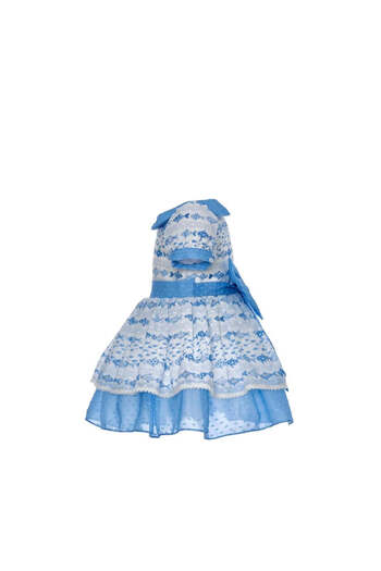 Pamina Rochie cu fundă la spate, Pamina, Bella, 311005, Albastră, 80 cm