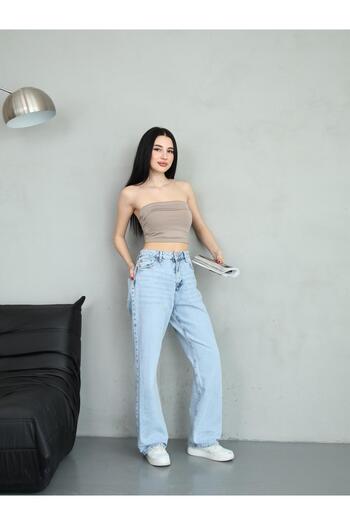 BPF Light Blue High Waist Palazzo Jeans