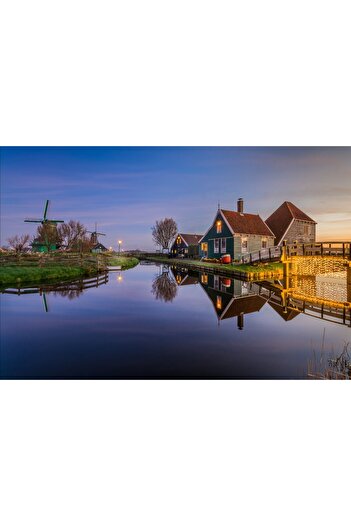 media Photo wallpaper Mill on the river, 250 x 200 cm