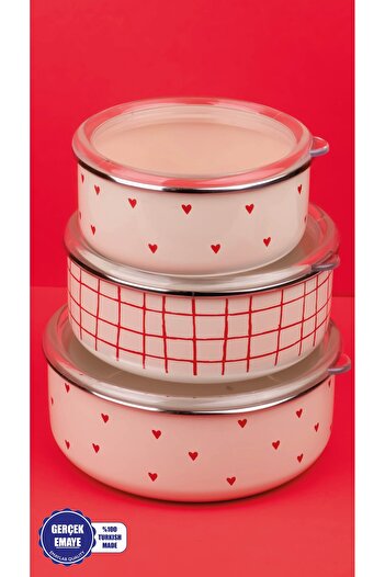 EMAYlab Cupid Food Storage Container Set with Vacuum Lid (Can Be Used in Hobs)