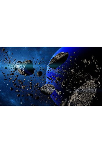 media Asteroids Wallpaper, 200 x 150 cm