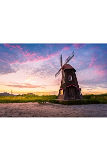 media Wall mural City87 Windmills South Korea, 300 x 250 cm