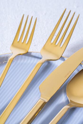 ACAR Lara 72 Piece Gold Fork Spoon Knife Set