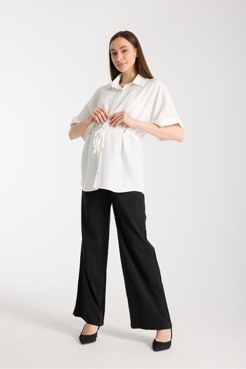 Işşıl Işşil Y0024-Bat Sleeve Maternity Clothing Tunic-Jacket