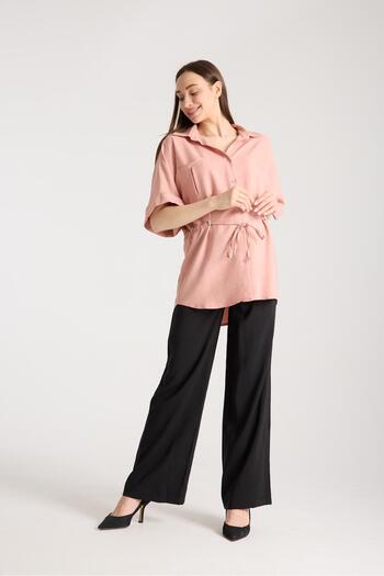 Işşıl Işşil Y0024-Bat Sleeve Maternity Clothing Tunic-Jacket
