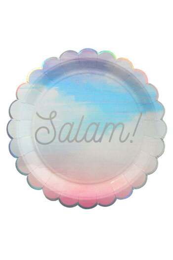 Peacock Supplies 10 Pack Salam Party Plates - Festive Plates for Celebrations and Gatherings