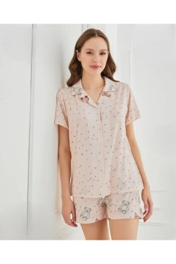 Mihra 70115 Front Button Shorts Suit