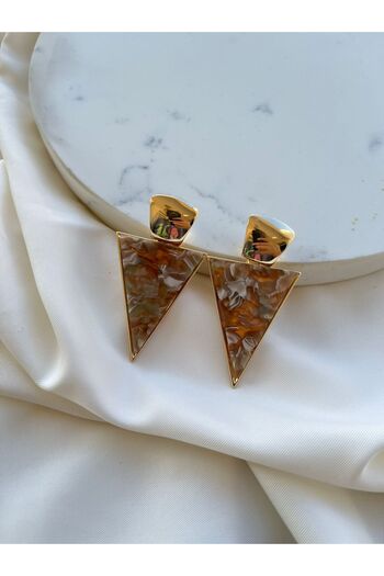 Orvix Accessories Steel Decayed Brown Vintage Women's Earrings Evening Earrings Summer Earrings Gift Earrings
