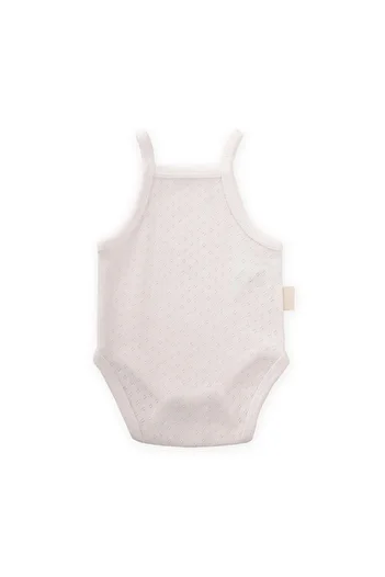 Cigit Air Conditioned Suspender Bodysuit 0-3 Years Off White