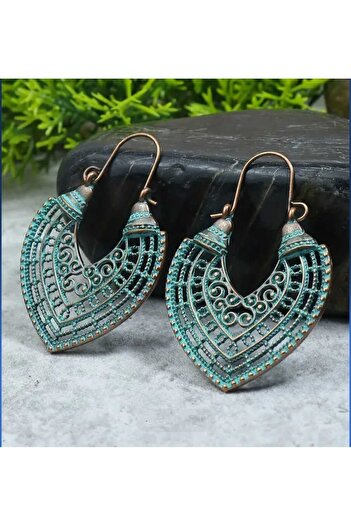 Ivory Pearl Ethnic Otanic Retro Earrings