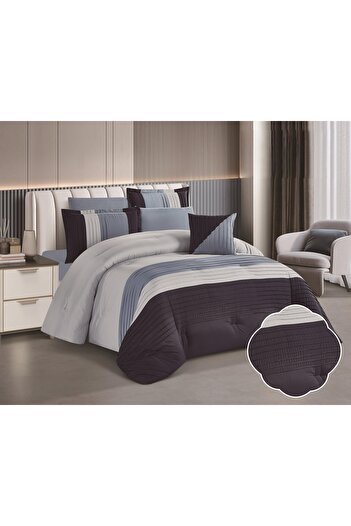 Red Rose Lunar Microfiber Bedspread for Two People, 7 Pieces