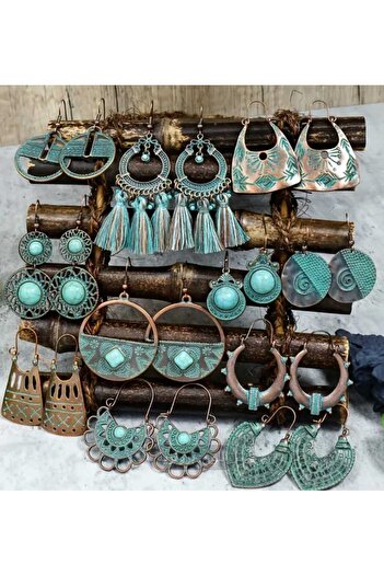 Ivory Pearl Ethnic Beaded Retro Earrings