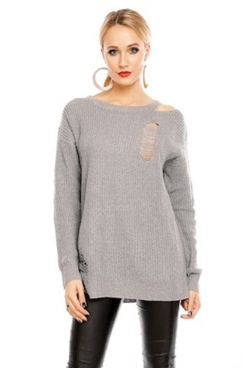 Gosse Women's Sweater Rupture Ashley, Gray, One Size