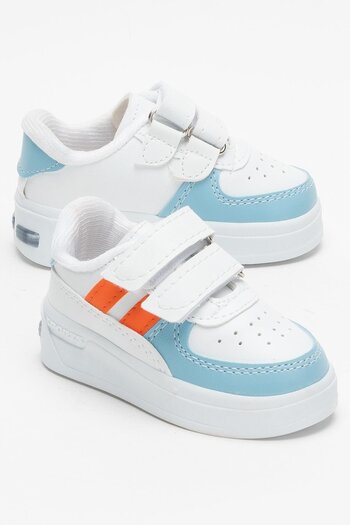 Liger Lighted Unisex Comfortable Lightweight Children's Sports Shoes Turquoise - Orange