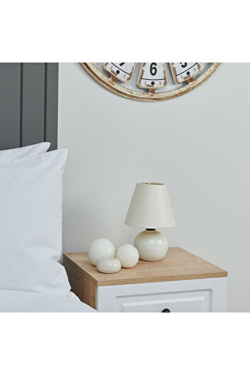 MATMEL Luce 12' Ball Lampshade Small Ceramic - White / Cream