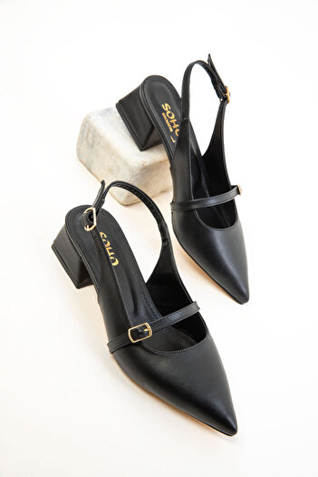 SOHO Black Women's Classic Heeled Shoes 20656