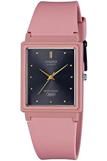 Casio Women's Analog Watch with Black Dial and Pink Resin Strap - MQ-38UC-4ADF