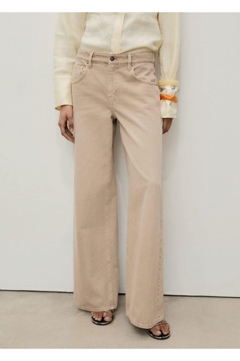 MANGO Woman Low Waisted Wideleg Jeans