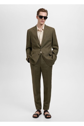 MANGO Man American Suit 100% Linen Slim Fit