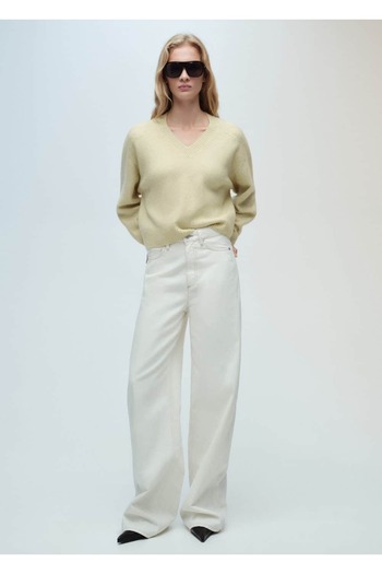 MANGO Woman V-Neck Knitwear Sweater