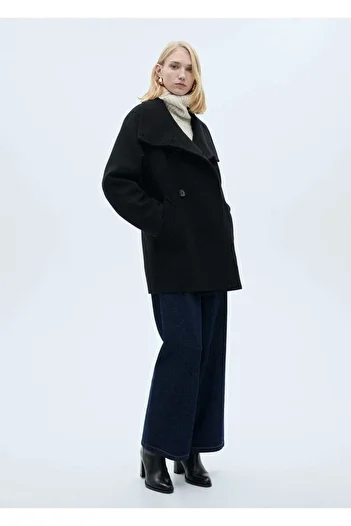MANGO Woman Double-breasted wool coat