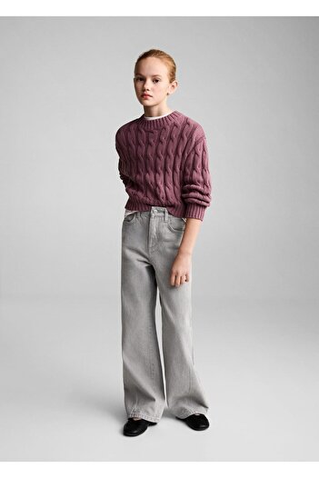 MANGO Kids Knit Detailed Knitwear Sweater
