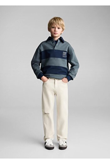 MANGO Kids Straight cut jeans with decorative rips