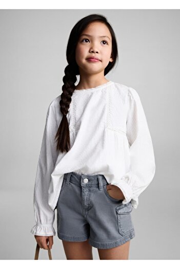 MANGO Kids Cargo Style Shorts